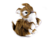 Velikonoční zajíček plyšový do věnců a truhlíků 