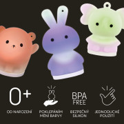 Silikonové závěsné LED světýlko Zopa