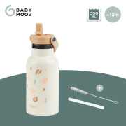 Termoska s pítkem 350 ml Little Explorer Ivory Babymoov