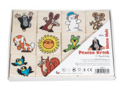 Pexeso Krtek společenská hra 24 dřevěných kamenů Detoa