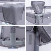 Ohrádka Playpark Grey s matrací BabyGo