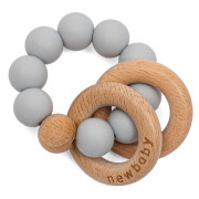 Dětské silikonové kousátko s kuličkami New Baby