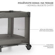 Postýlka cestovní Joy 2 Dark grey Kinderkraft