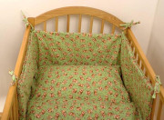 Dětské povlečení 2dílné flanelové zelené 130 x 90 cm