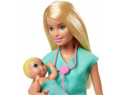 Barbie Povolání herní set s panenkou - doktorka v modrém oblečku