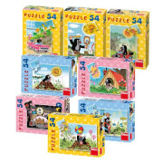 Minipuzzle Krtek 19,8 x 13,2 cm 54 dílků v krabičce