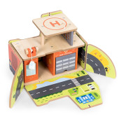 Montessori dřevěná garáž 2v1 Hasič