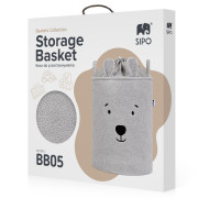 Koš na hračky Premium Bouclé se šňůrkou 43 l Sipo