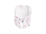 Letní bio spací pytel s nožičkami žirafky červené Kaarsgaren