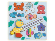 Vkládací puzzle Rybolov s kočičkou Djeco