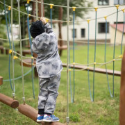 Rostoucí softshellové kalhoty Dino dobrodruh Esito, šedá