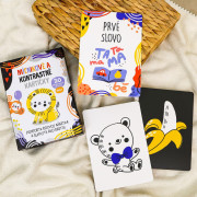 Milníkové a kontrastní kartičky 2v1 Edukid