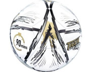 Míč fotbalový, velikost 5, stříbrno-zlatý