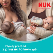 Láhev Perfect Match sklo s kontrolou teploty 230 ml Nuk
