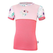 Tričko tenké KR tisk obrázek UV 50+ Outlast® Květy
