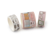 Ozdobná lepicí páska dětské motivy sada Washi 