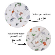 Kojenecký overal na spaní Safari Bílá Esito