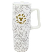 Termohrnek s brčkem a uchem 920 ml Mickey Mouse