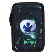 Školní penál třípatrový Draci Baagl