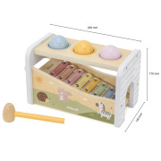 Dřevěná zatloukačka+xylofon