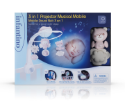 Hudební kolotoč s projekcí 3v1 Infantino Dusty Pink