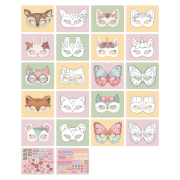 Kniha s vystřihovacími maskami Rosa Little Dutch