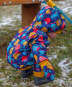 Dětská softshellová kombinéza s fleecem, Bubulíni Okrová Esito
