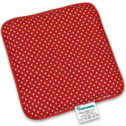 Nahřívací polštářek z třešňových pecek Ribbon 15x15 cm Dots red