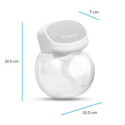 Odsávačka mateřského mléka Gledelig bílá Kidnort