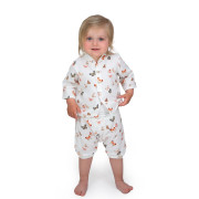 Dětské bílé kraťasy mušelín Motýlek Esito