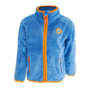 Mikina chlapecká chlupatá se stojáčkem modrá Pidilidi