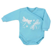 Kojenecké celorozepínací body Koala Vážka tyrkysové