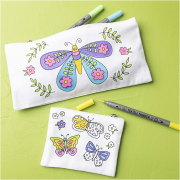 Kreativní sada Mini Craft Kit Textile Colouring Butterflies Creativ Company