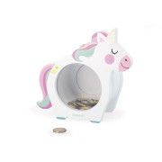 Dřevená pokladnička Jednorožec Janod