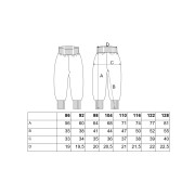 Tepláky tenké Outlast® UV 50+ černé Little Angel 