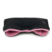 Rukávník na kočárek Mikroplyš softshell 45 x 53 cm Black / Cameo pink Esito