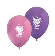 Latexové balónky Hello Kitty a Kuromi 26 cm - 8 ks