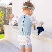 Plavky Happy Nappy kostýmek 3/4 rukáv Sunsuit Little Acorns