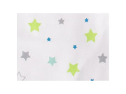 Letní bio spací pytel s nožičkami hvězdičky na bílé Kaarsgaren 