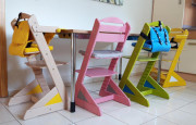 Dětská rostoucí židle Jitro Plus ŠEDÁ VÍCEBAREVNÁ