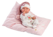 New Born holčička 73880 Llorens - realistická panenka miminko - 40 cm