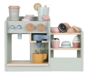 Kávovar dřevěný velký s příslušenstvím Coffee House Little Dutch