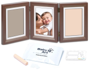 Dřevěný rámeček pro otisk My Baby Touch Double Brown Baby Art