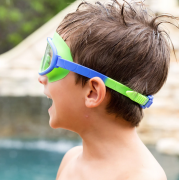 Potapěčské brýle pro děti Modro-zelené 6-14 let