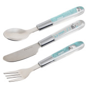 Příbor kovový Exotic Animals 3 ks modrý Canpol Babies