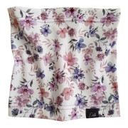 Bavlněný nákrčník Violet flowers smetanový Esito 