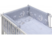 Postýlka 120 x 60 cm s kompletní výbavou Toro - šedá ROZBALENO