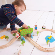 Dřevěná vláčkodráha farma Bigjigs Rail