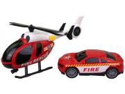 Vtrtulník s hasičským vozem