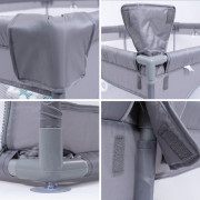 Ohrádka Playpark Grey s matrací BabyGo